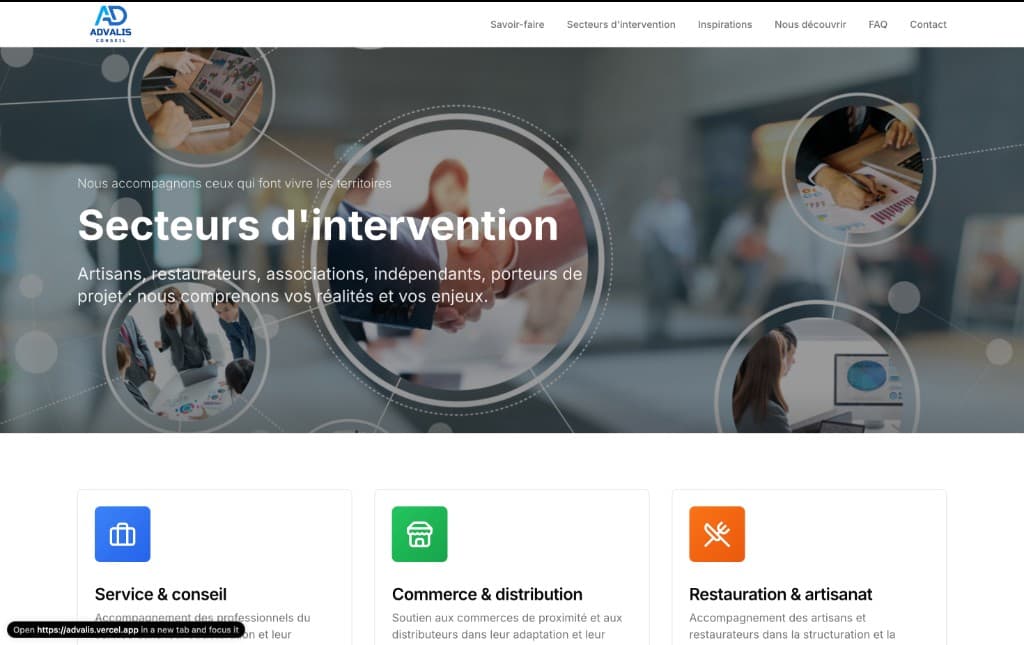 Advalis Conseil — Site vitrine - Image 3